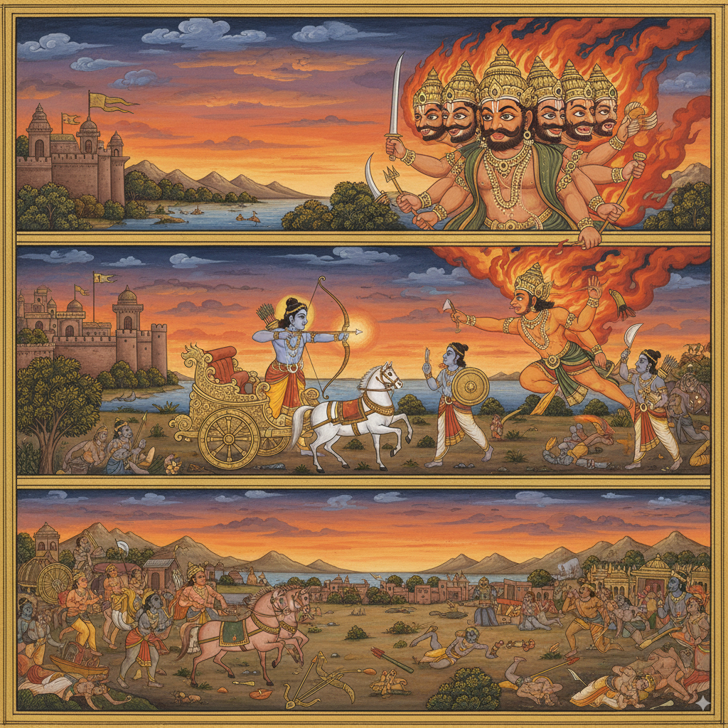 Ramayana Story in Hindi & English Life Lessons from Ram, Sita & Hanuman